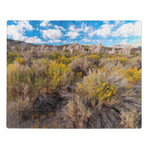 Flowers Blooming Sagebrush California Jigsaw Puzzle