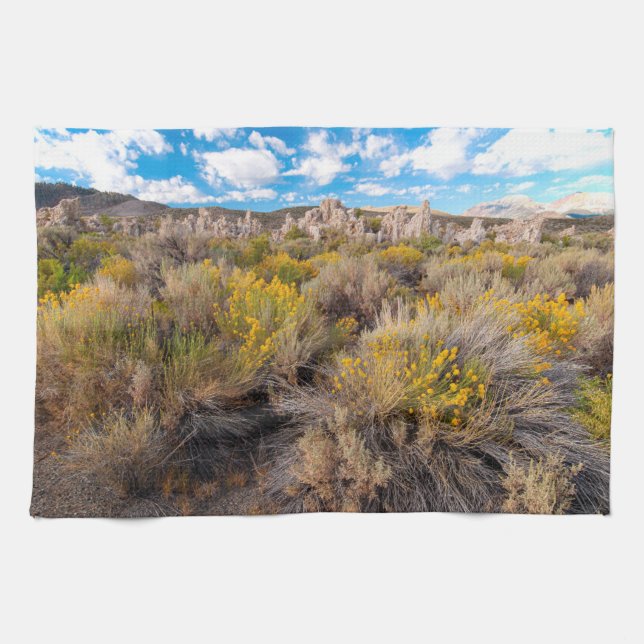 Flowers | Blooming Sagebrush California Kitchen Towel (Horizontal)