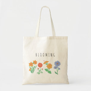 Flowers blooming tote bag