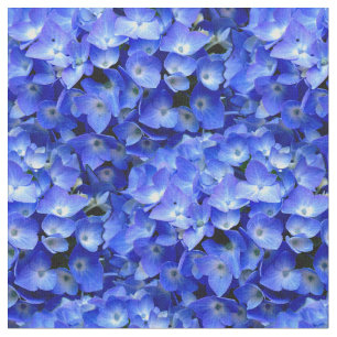 Flowers blue hydrangea plant pattern template fabric