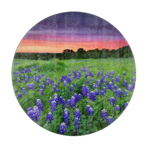 Flowers  Bluebonnets at Sunset Texas Cutting Board