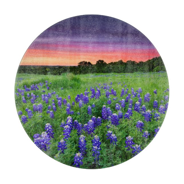 Flowers | Bluebonnets at Sunset Texas Cutting Board (Front)