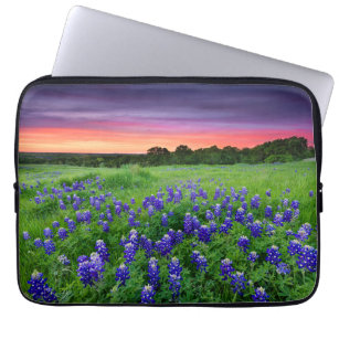 Flowers   Bluebonnets at Sunset Texas Laptop Sleeve