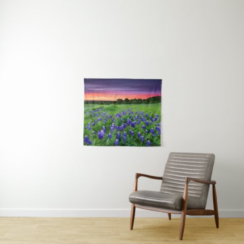 Flowers  Bluebonnets at Sunset Texas Tapestry