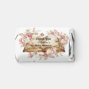 Flowers Book Pink Rose Fairytale Baby Shower Hershey's Miniatures