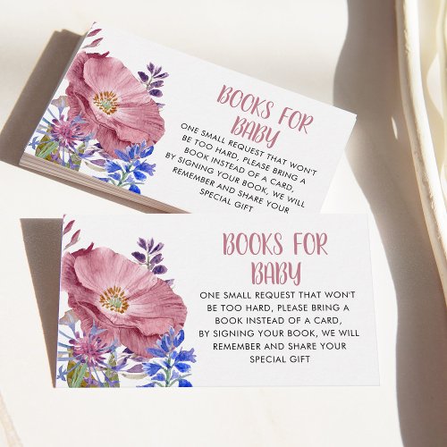 Flowers Books For Baby Enclosure Card