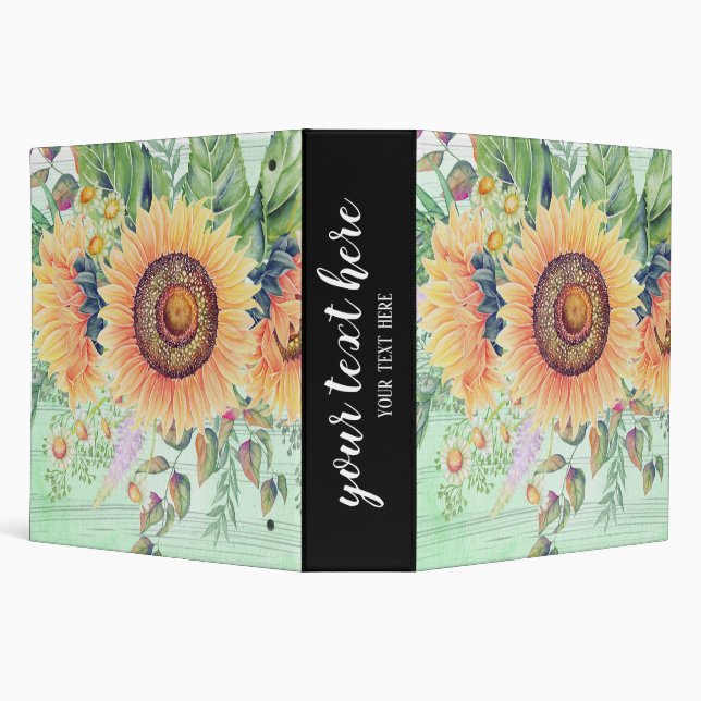 Flowers Bouquet 3 Ring Binder (Background)