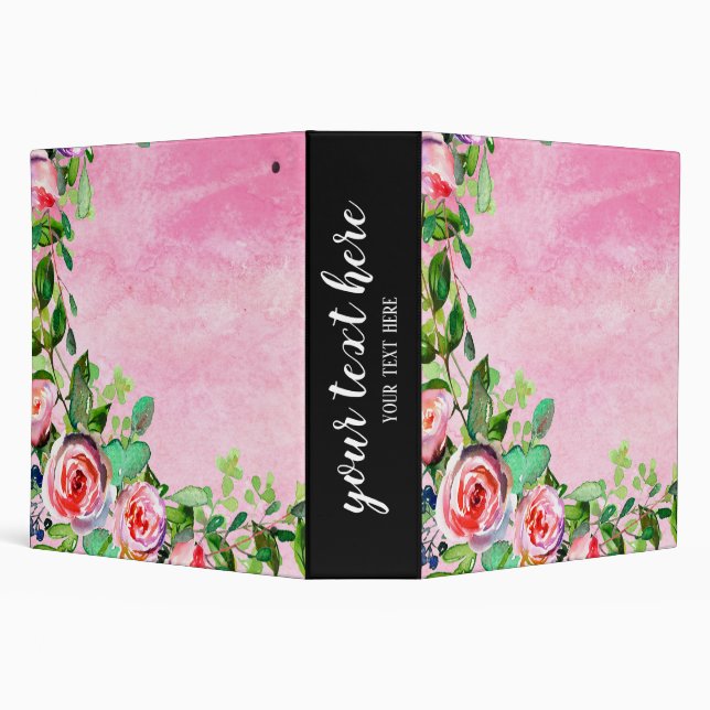 Flowers Bouquet 3 Ring Binder (Background)
