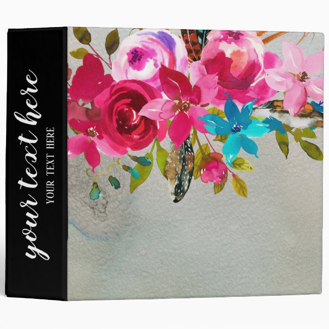 Flowers Bouquet Binder (Front/Spine)