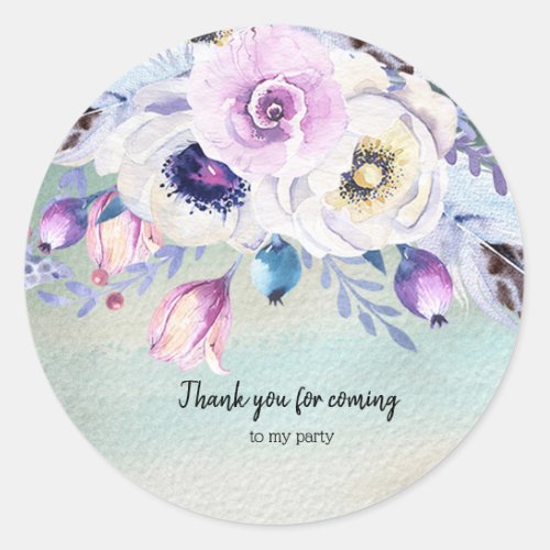 Flowers bouquet for all occasions classic round sticker