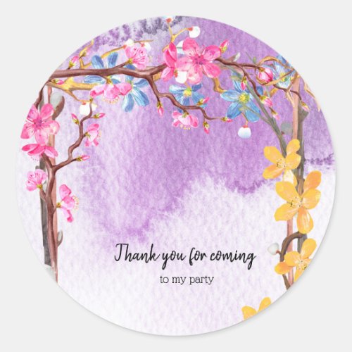 Flowers bouquet for all occasions classic round sticker