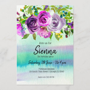 Flowers bouquet for all occasions invitation