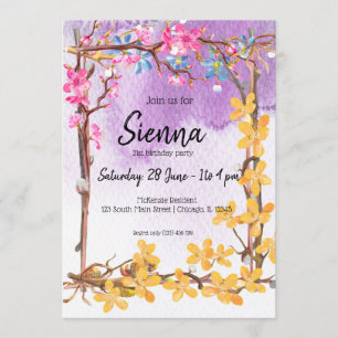 Flowers bouquet for all occasions invitation