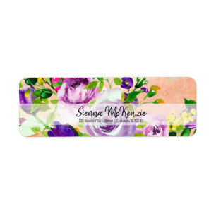 Flowers bouquet for all occasions label