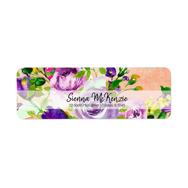 Flowers bouquet for all occasions label (Front)