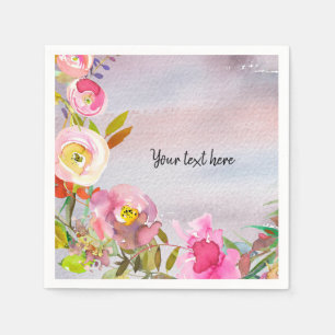 Flowers bouquet for all occasions napkins