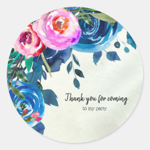 Flowers bouquet for all occassions classic round sticker