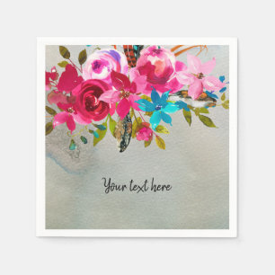 Flowers bouquet for all occassions napkins