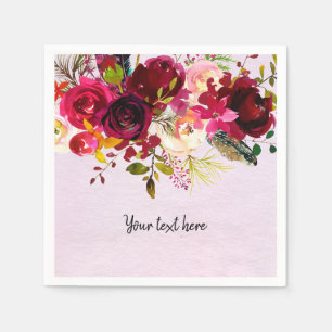 Flowers bouquet for all occassions paper napkins