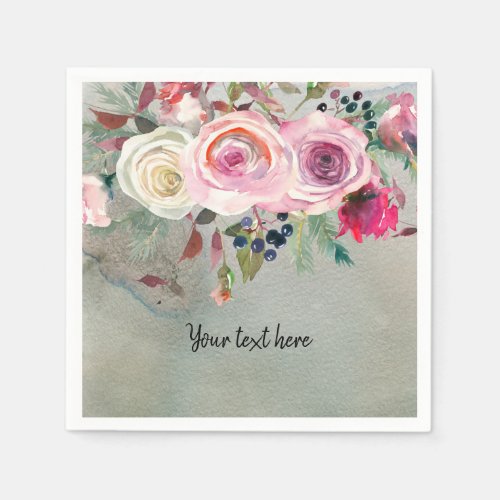 Flowers bouquet for all occassions paper napkins