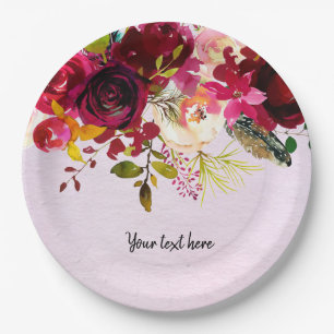 Flowers bouquet for all occassions paper plates