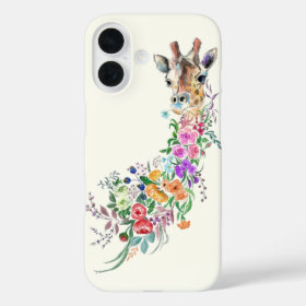 Flowers Bouquet Giraffe iPhone 16 Case