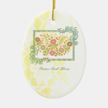 Flowers Bouquet In Multi-colors Ceramic Ornament by LeFlange at Zazzle