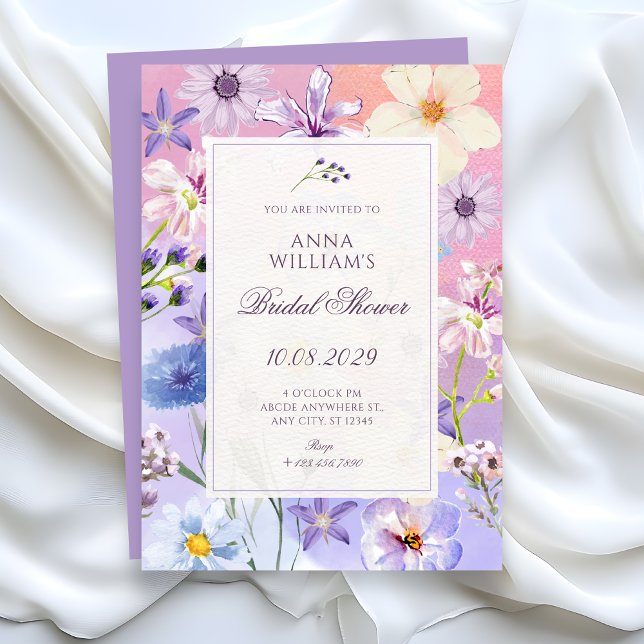 Flowers bridal shower invitation (Creator Uploaded)