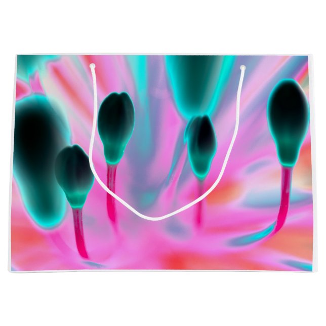 Flowers Buds Floral Fantasy Design Gift Bag (Front)