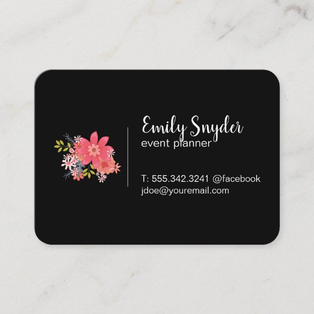 Flowers Business Card (Front)
