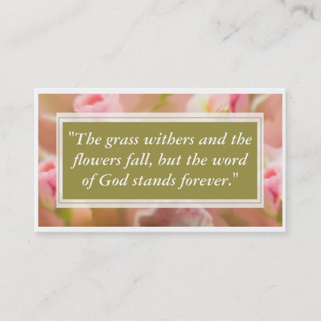 Flowers Business Card (Front)