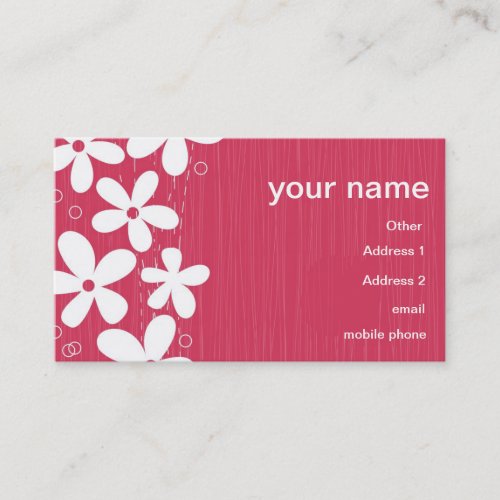 flowers business card