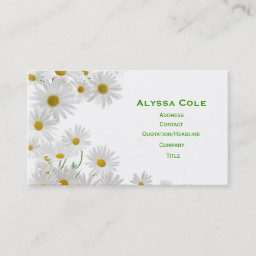 Flowers Business Card