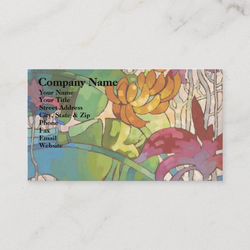 Customizable Flowers - Business Card