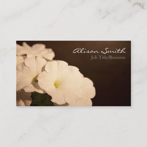 Customizable Flowers Business Card