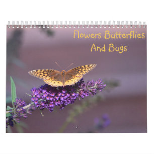 Flowers, Butterflies & Bugs Calendar