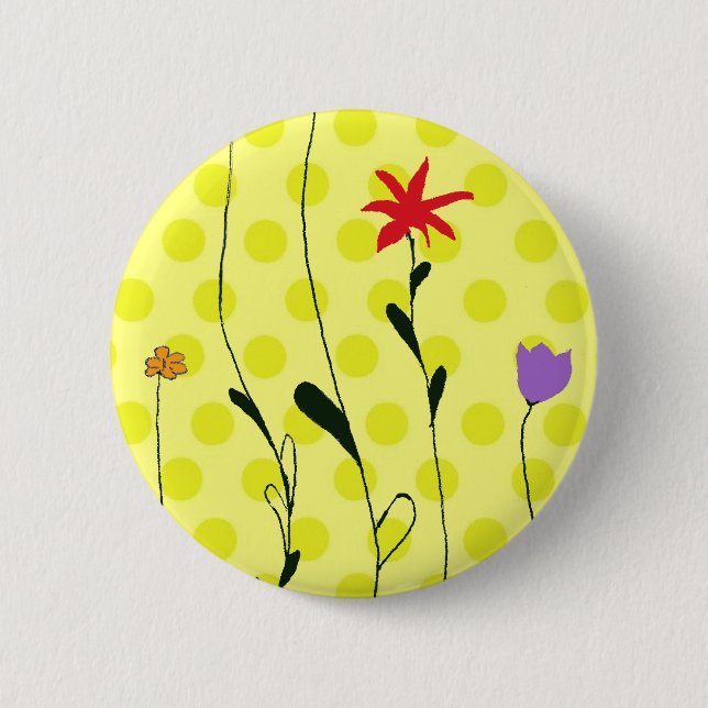 Flowers Button (Front)