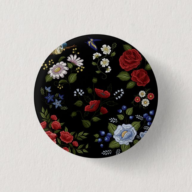 Flowers Button (Front)