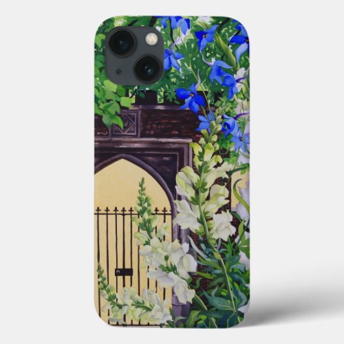 Flowers by a sunlit gateway 2008 iPhone 13 case