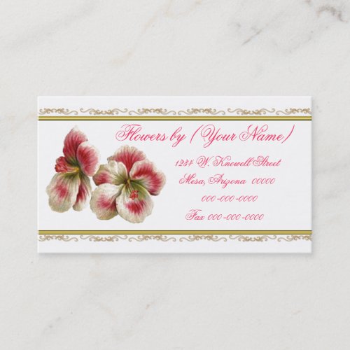 Flowers By Or Business Card