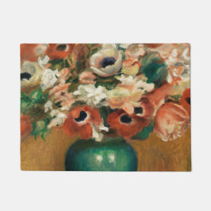 Flowers by Renoir Impressionist Art Painting Doormat
