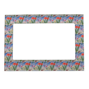 Flowers By The Lake Magnetic Frame