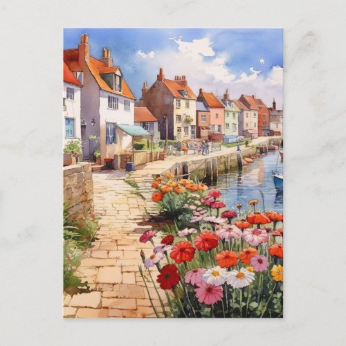 Flowers By The Quayside Postcard