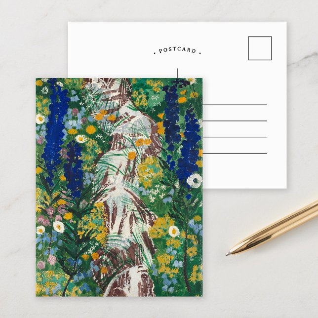 Flowers by The Stream | August Babberger Postcard (Creator Uploaded)