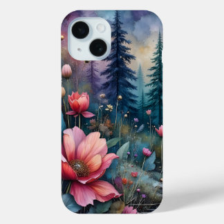 Flowers by the Waterside iPhone 15 Case