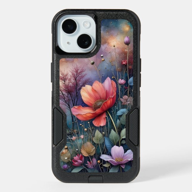 Flowers by the Waterside iPhone 15 Case (Back)