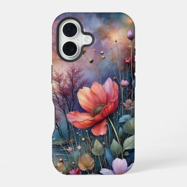 Flowers by the Waterside iPhone Case (Back)