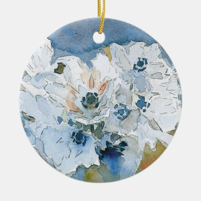 Flowers by Vrubel Ceramic Ornament (Front)