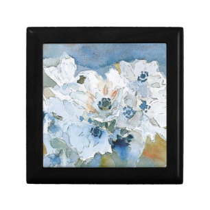 Flowers by Vrubel Wooden Jewelry Keepsake Box