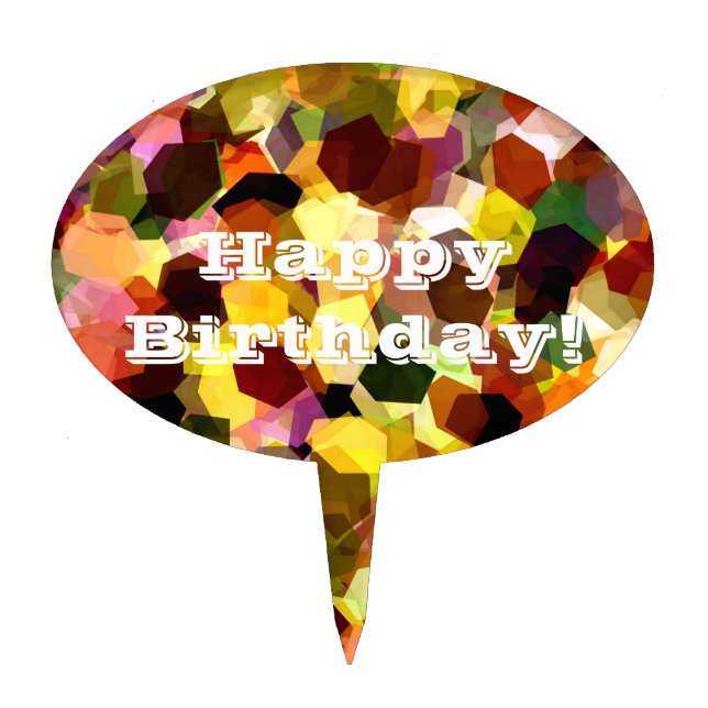 FLOWERS CAKE TOPPER (Front)